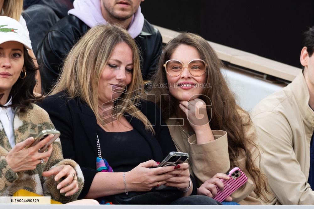 2025 French Open - Celebrities In Stands Night 11 NB