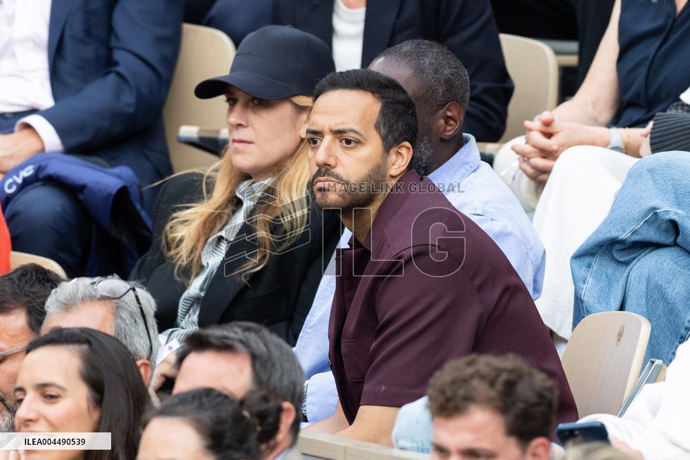 2025 French Open - Celebrities In Stands Night 11 NB