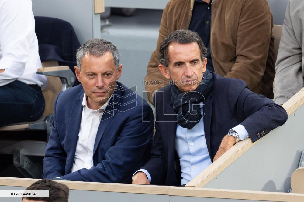 2025 French Open - Celebrities In Stands Night 11 NB