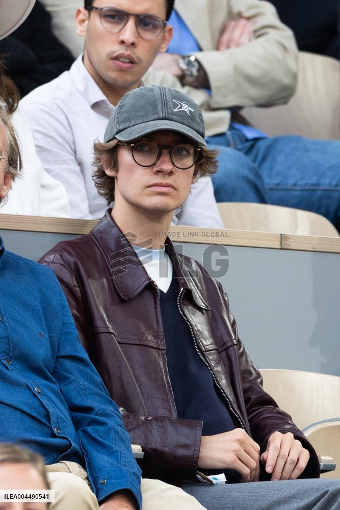 2025 French Open - Celebrities In Stands Night 11 NB