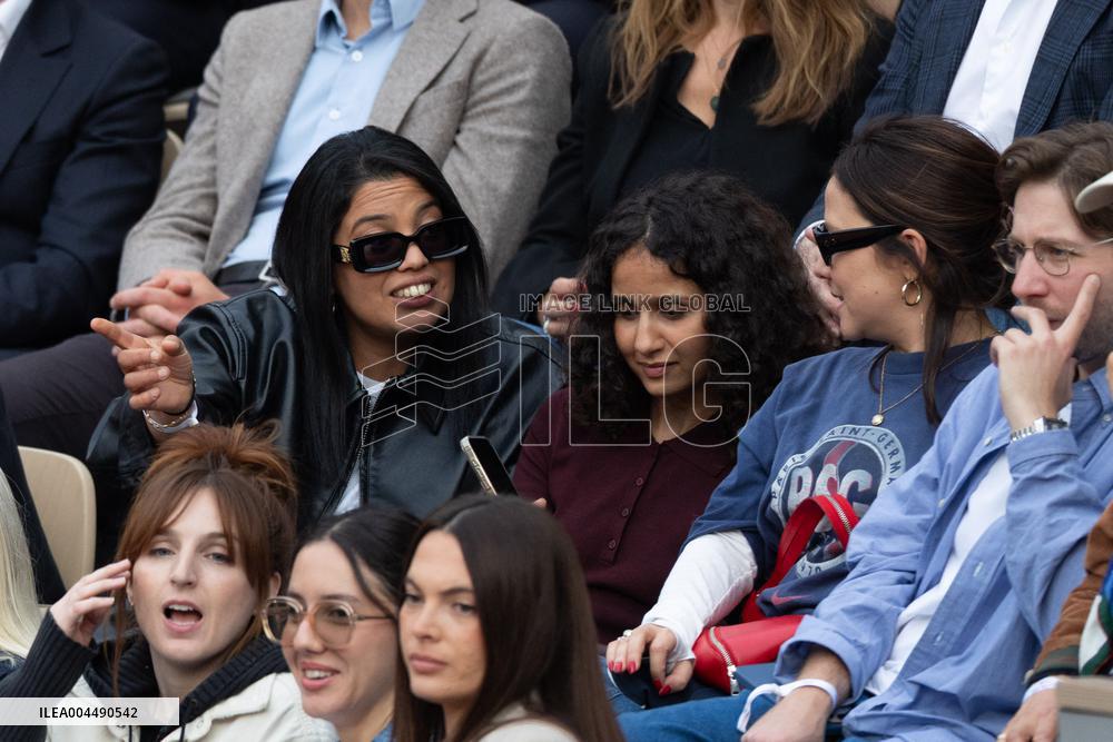 2025 French Open - Celebrities In Stands Night 11 NB