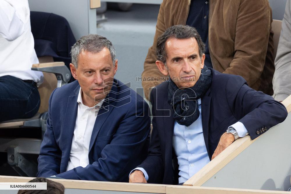 2025 French Open - Celebrities In Stands Night 11 NB