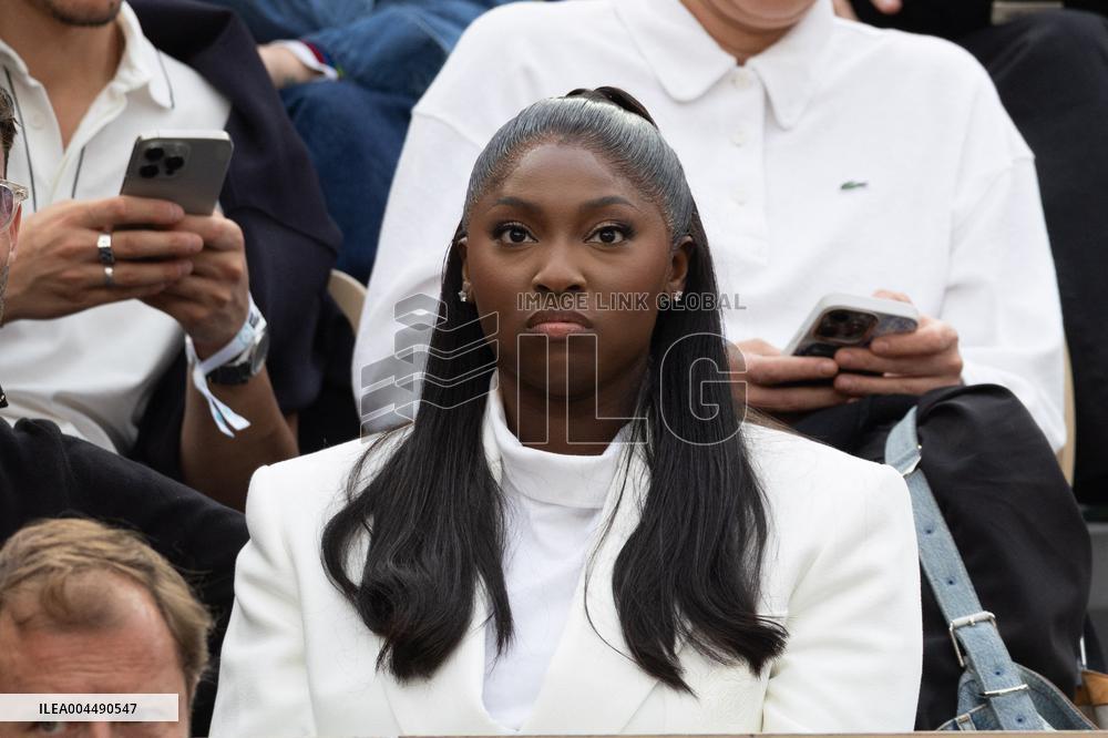 2025 French Open - Celebrities In Stands Night 11 NB