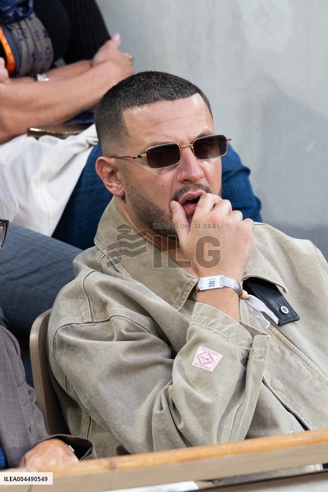 2025 French Open - Celebrities In Stands Night 11 NB