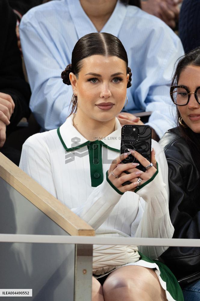 2025 French Open - Celebrities In Stands Night 11 NB