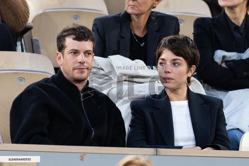 2025 French Open - Celebrities In Stands Night 11 NB