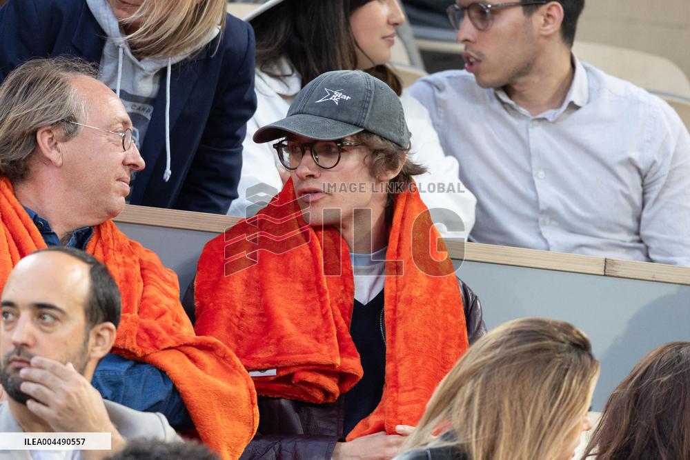 2025 French Open - Celebrities In Stands Night 11 NB