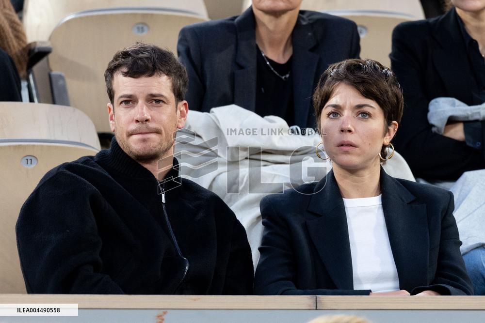 2025 French Open - Celebrities In Stands Night 11 NB