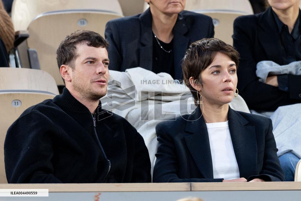 2025 French Open - Celebrities In Stands Night 11 NB
