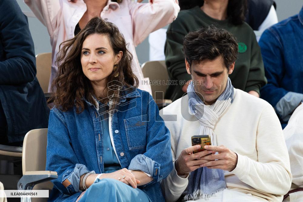 2025 French Open - Celebrities In Stands Night 11 NB