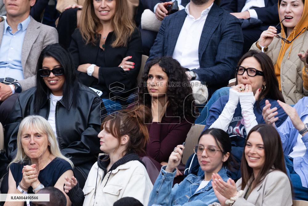 2025 French Open - Celebrities In Stands Night 11 NB