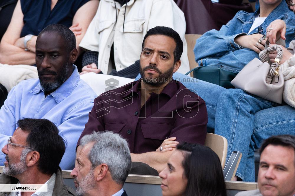 2025 French Open - Celebrities In Stands Night 11 NB