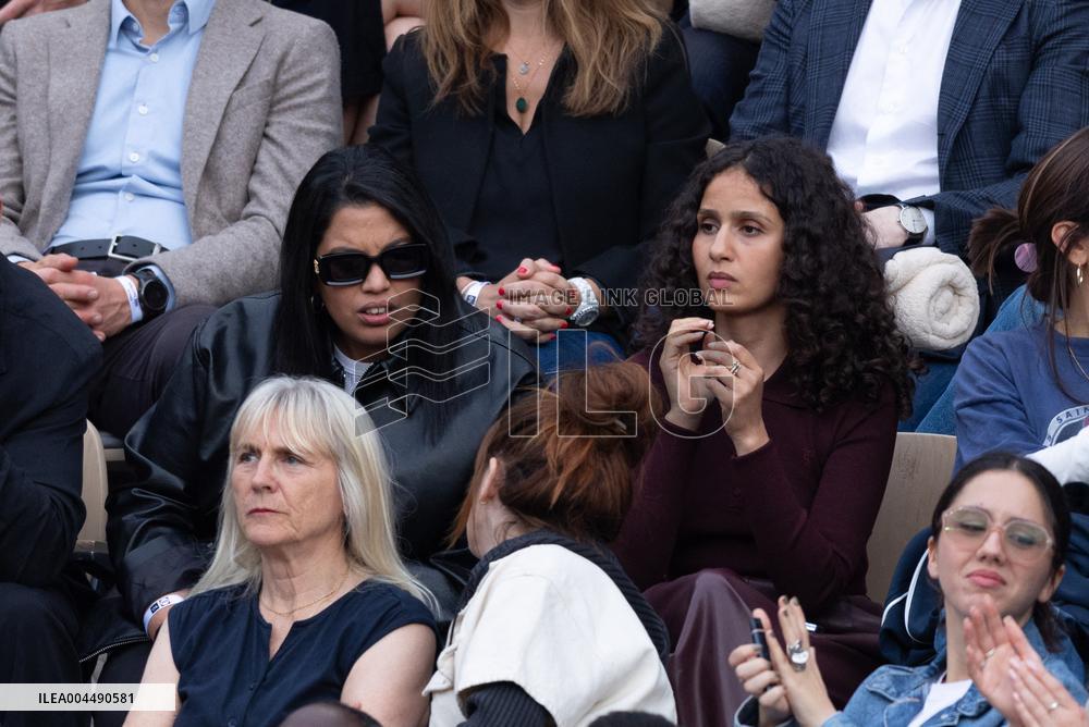 2025 French Open - Celebrities In Stands Night 11 NB