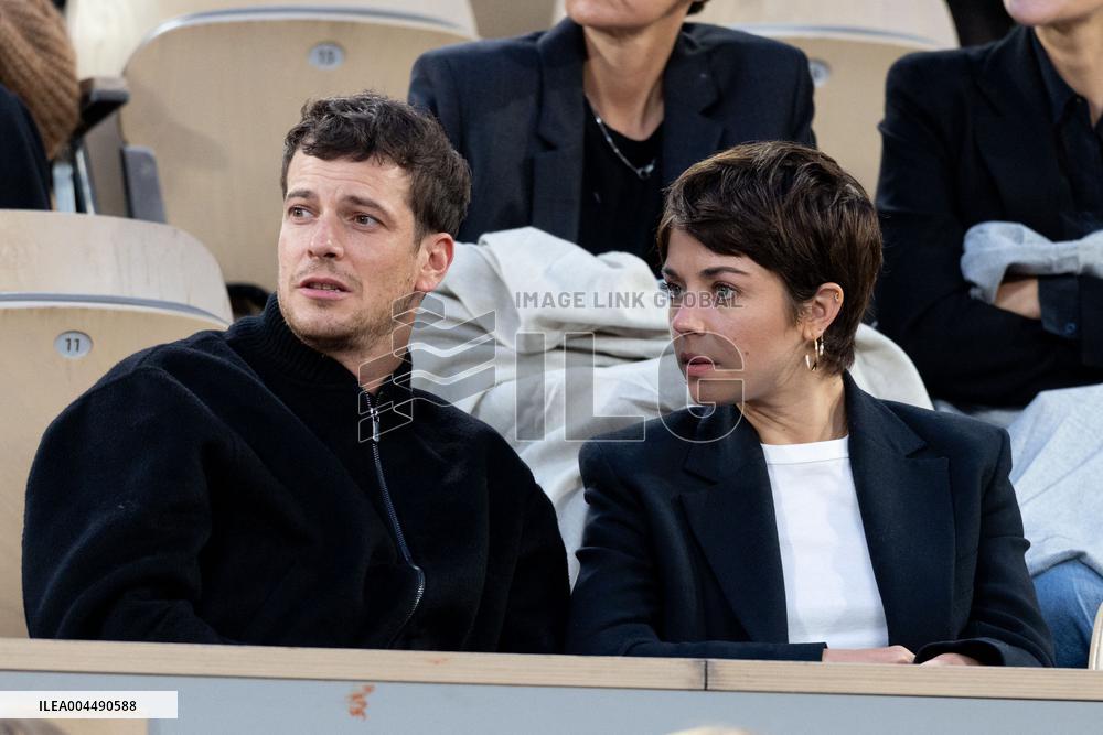 2025 French Open - Celebrities In Stands Night 11 NB