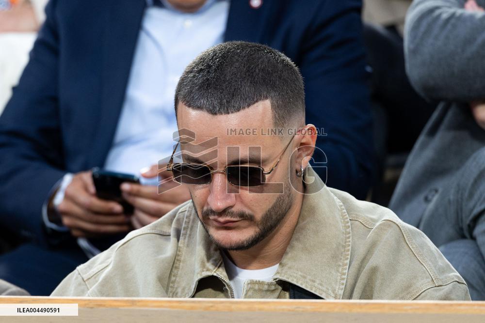 2025 French Open - Celebrities In Stands Night 11 NB