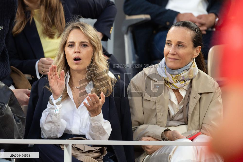 2025 French Open - Celebrities In Stands Night 11 NB