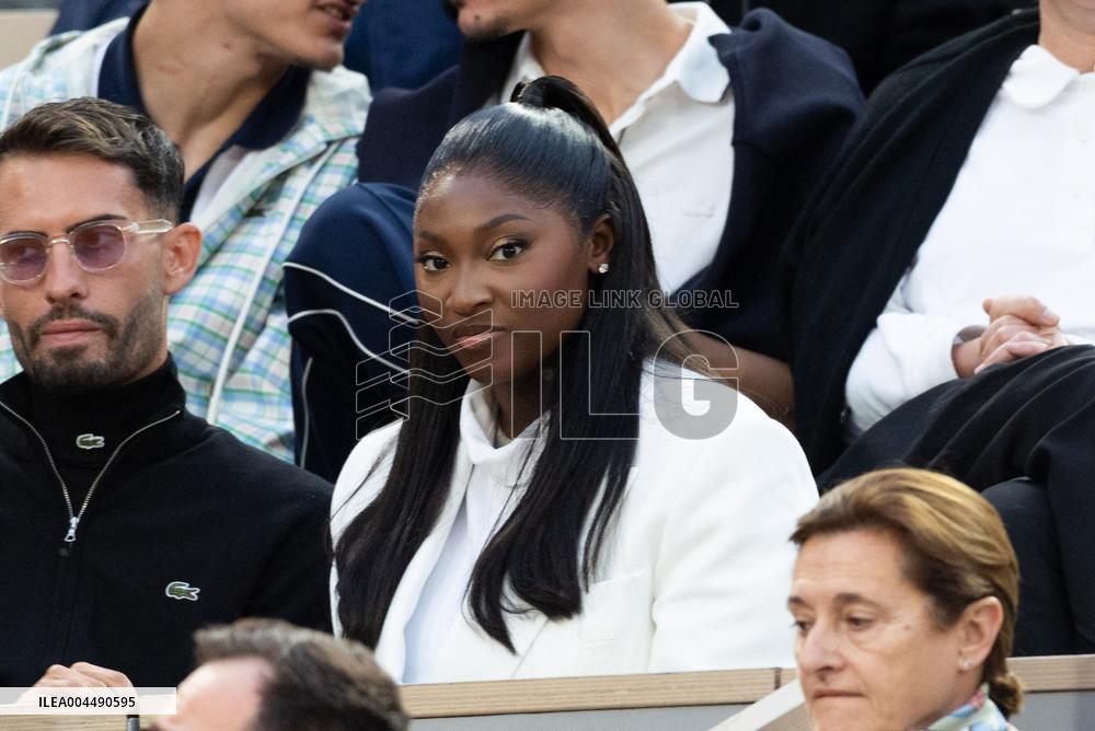 2025 French Open - Celebrities In Stands Night 11 NB