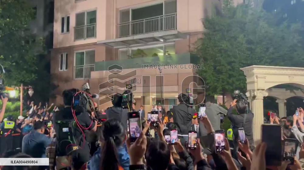 South Korea: Lee Jae-myung Greets Supporters After Winning Presidential Election