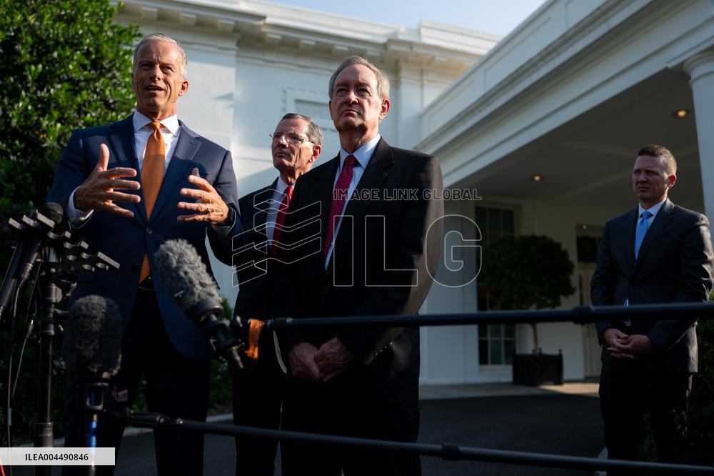 Senate Republicans Meet at White House Over Trump’s Spending Bill - DC