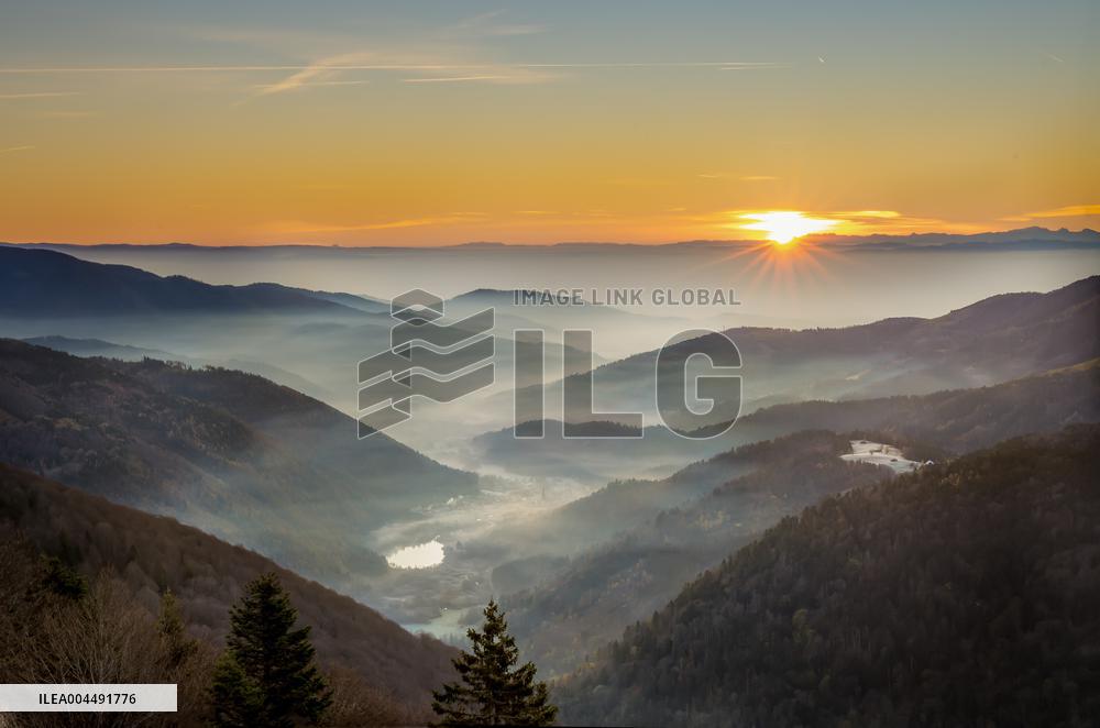 Illustration - Aerial View of France