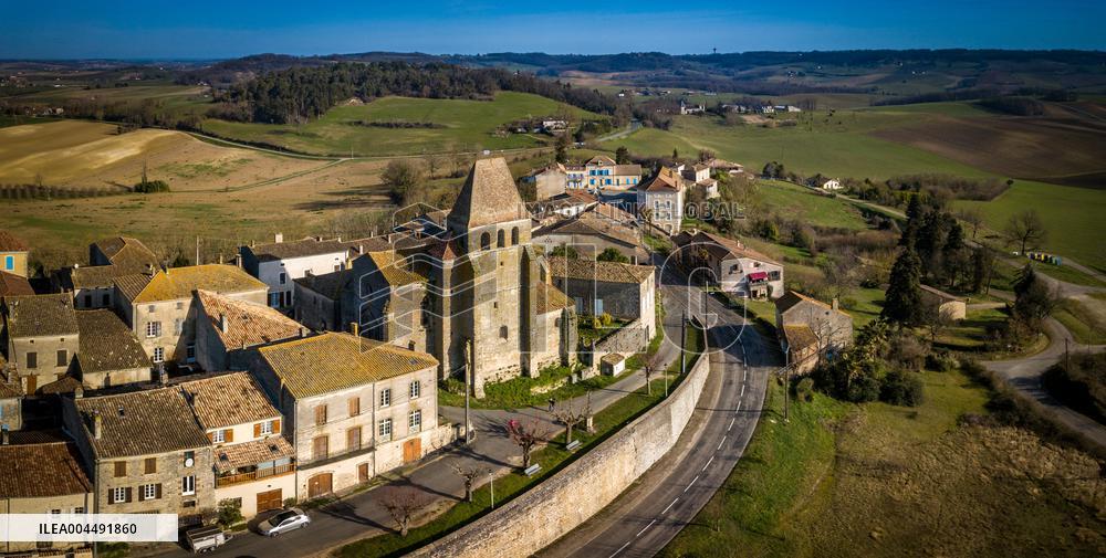 Illustration - Aerial View of France