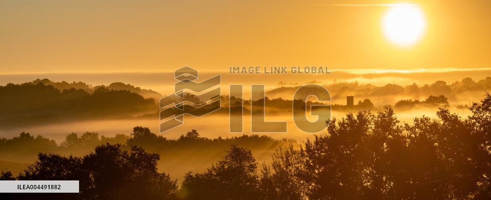 Illustration - Aerial View of France