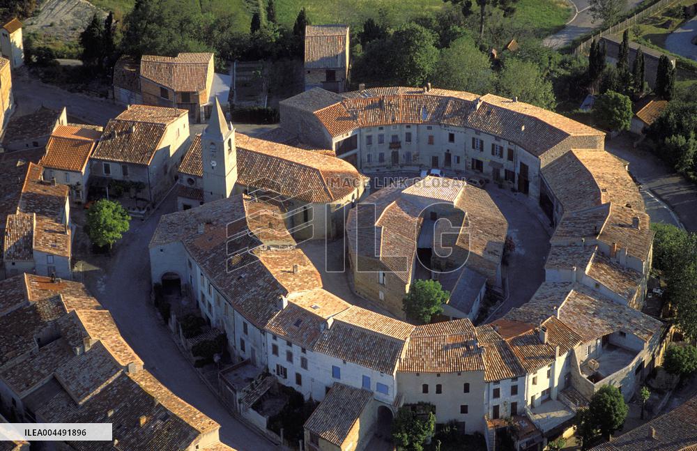 Illustration - Aerial View of France