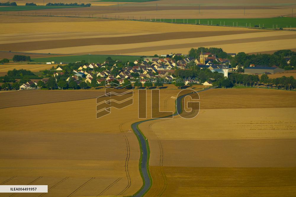Illustration - Aerial View of France