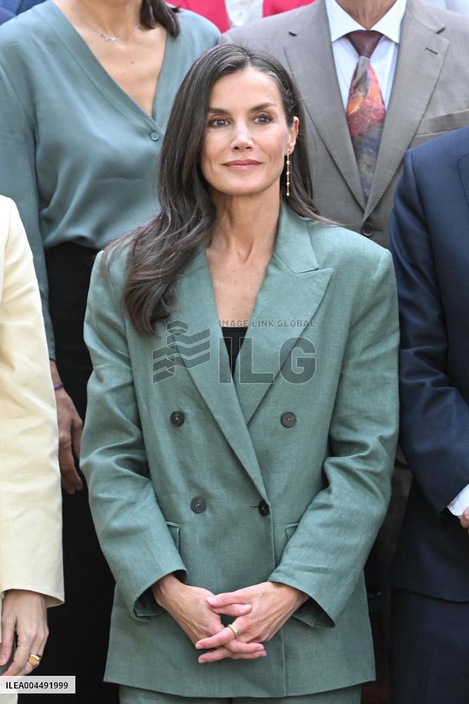 Queen Letizia At Meeting With The Board Of The Student Residence - Madrid