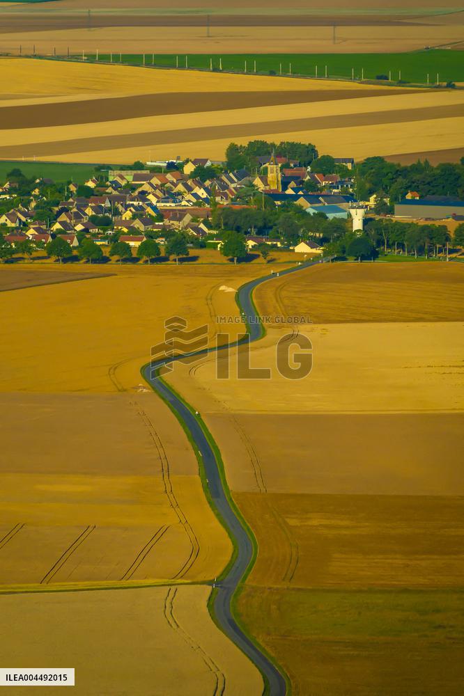 Illustration - Aerial View of France