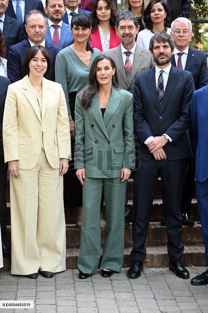 Queen Letizia At Meeting With The Board Of The Student Residence - Madrid
