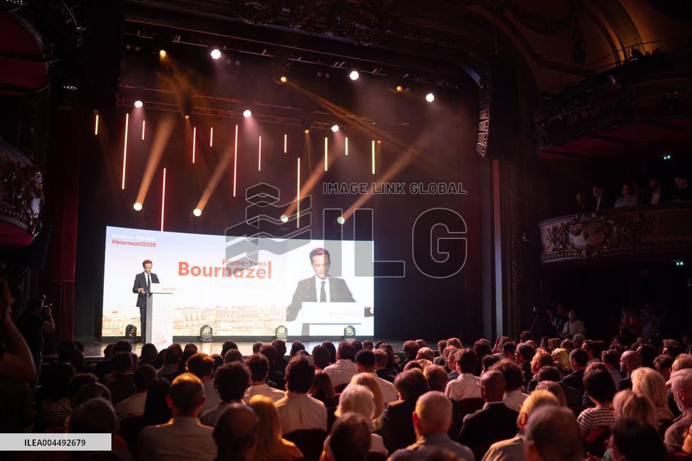 Pierre-Yves Bournazel launch of his mayoral election campaign for the city of Paris AJ