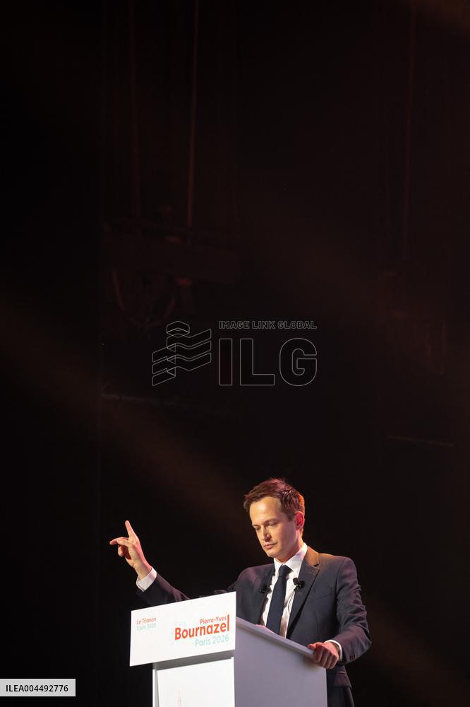 Pierre-Yves Bournazel launch of his mayoral election campaign for the city of Paris AJ