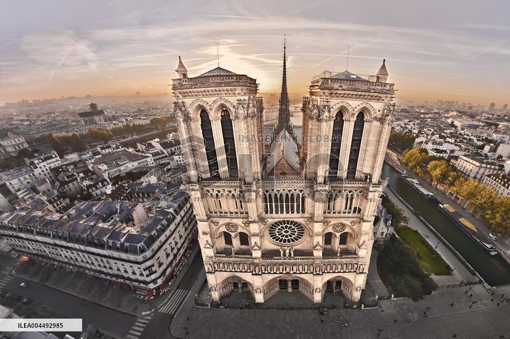 Illustration - Aerial View of France