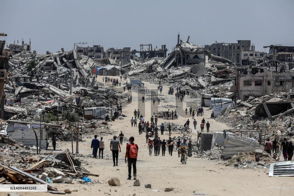 Palestinians Return Home - Gaza