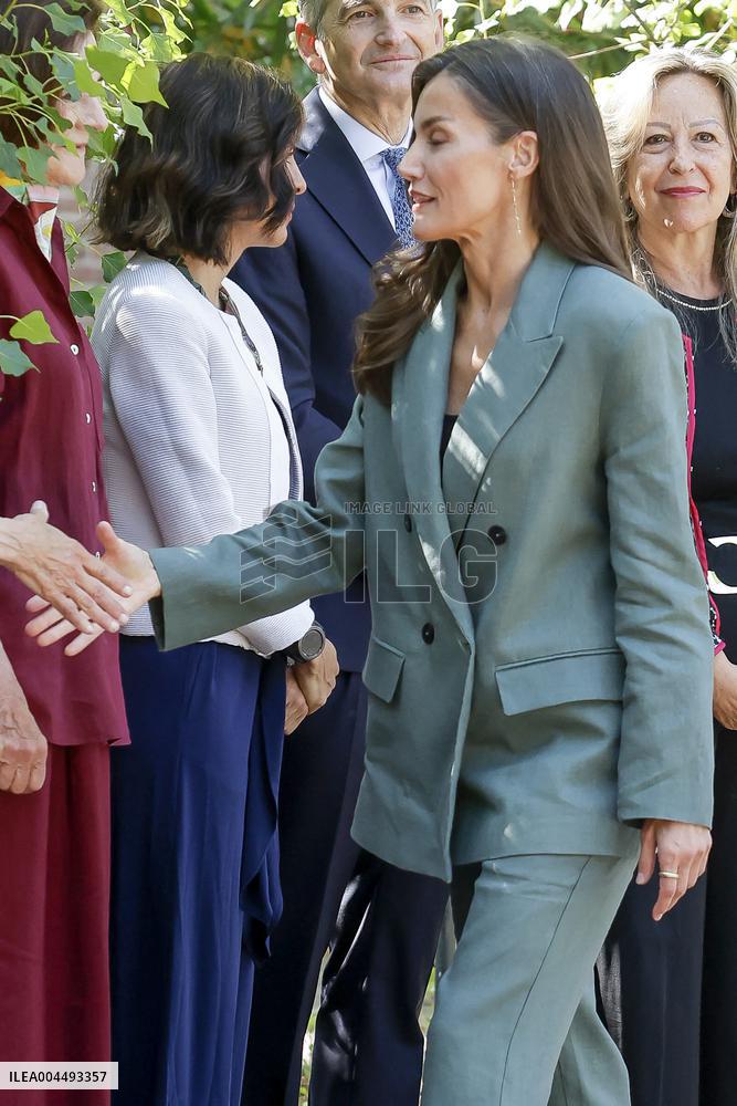 Queen Letizia Attends Meeting with the Board of the Student Residence - Madrid