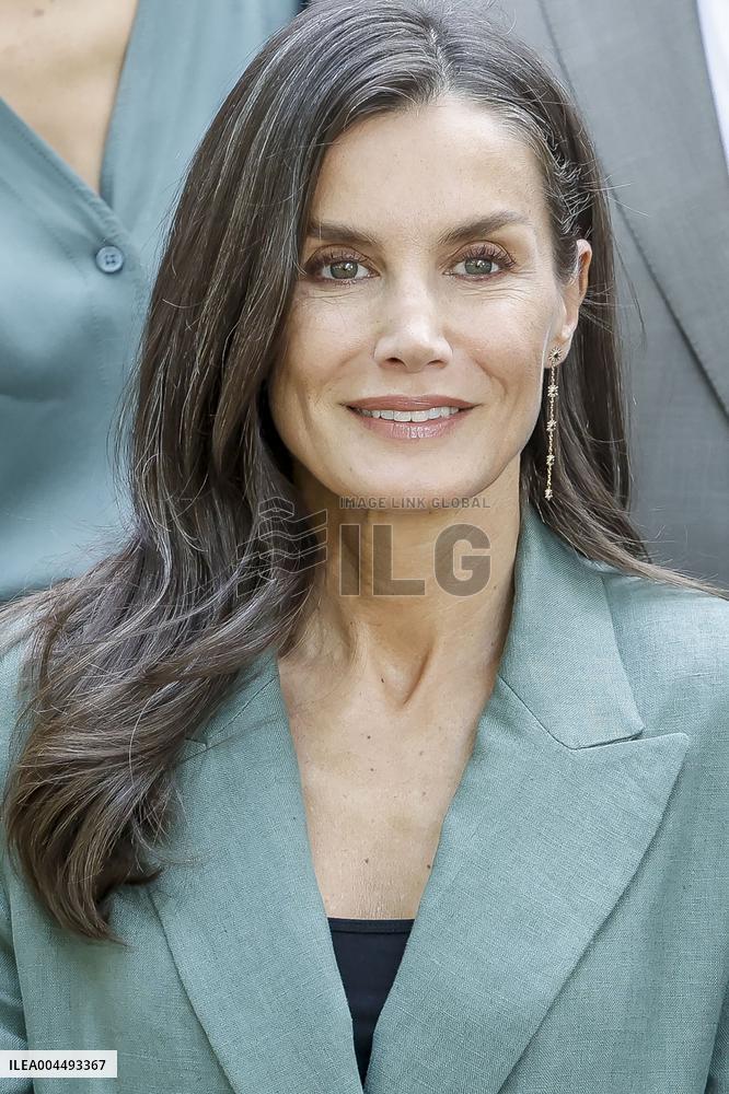 Queen Letizia Attends Meeting with the Board of the Student Residence - Madrid