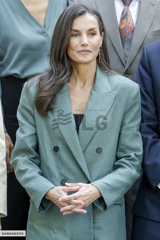 Queen Letizia Attends Meeting with the Board of the Student Residence - Madrid