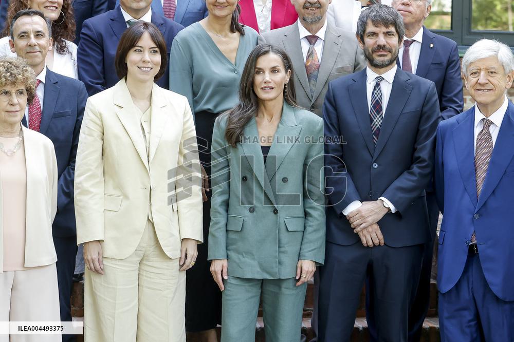 Queen Letizia Attends Meeting with the Board of the Student Residence - Madrid