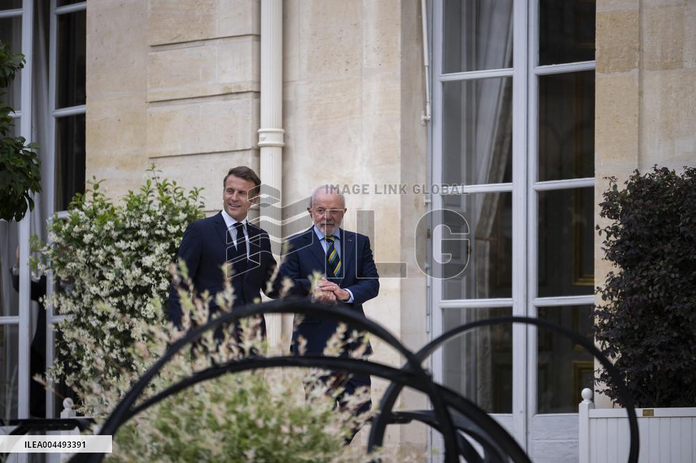 Macron And Lula At The Elysee Palace - Paris