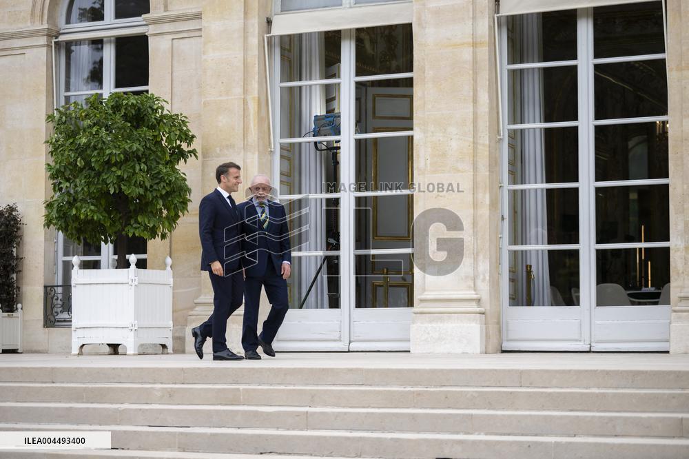 Macron And Lula At The Elysee Palace - Paris