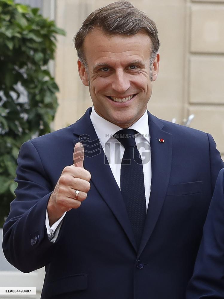 Macron Welcomes Lula At Elysse - Paris