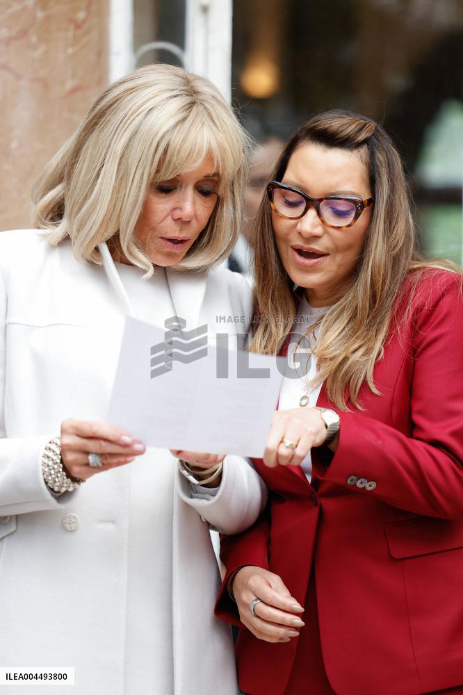 Brigitte Macron and Rosangela Lula da Silva Visit Cite Scolaire Montaigne - Paris