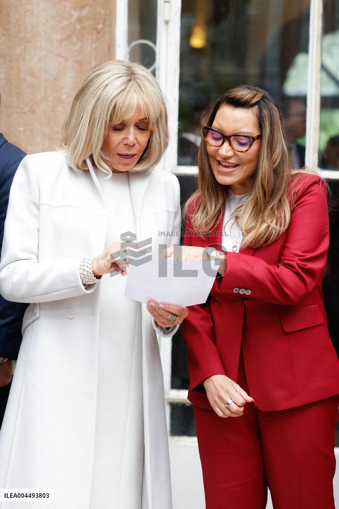 Brigitte Macron and Rosangela Lula da Silva Visit Cite Scolaire Montaigne - Paris