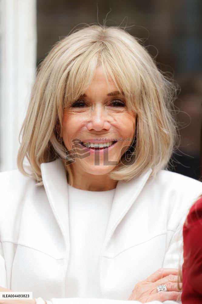 Brigitte Macron and Rosangela Lula da Silva Visit Cite Scolaire Montaigne - Paris