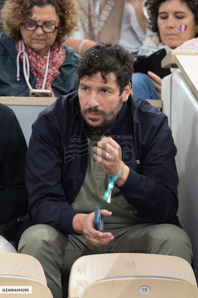 2025 French Open - Celebrities In Stands Day 12 NB