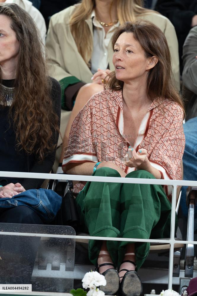 2025 French Open - Celebrities In Stands Day 12 NB