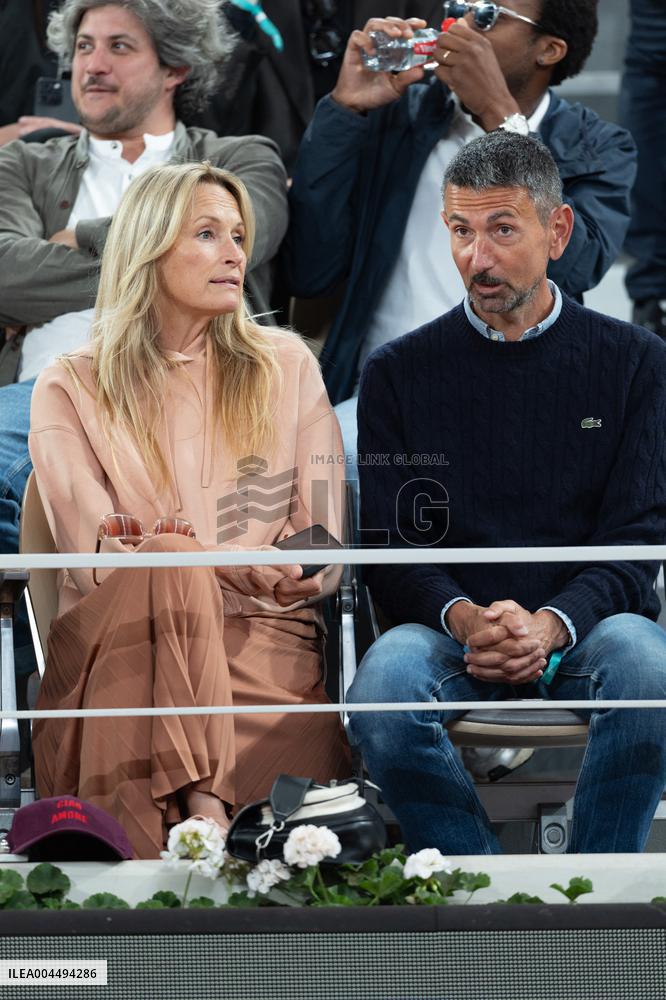 2025 French Open - Celebrities In Stands Day 12 NB