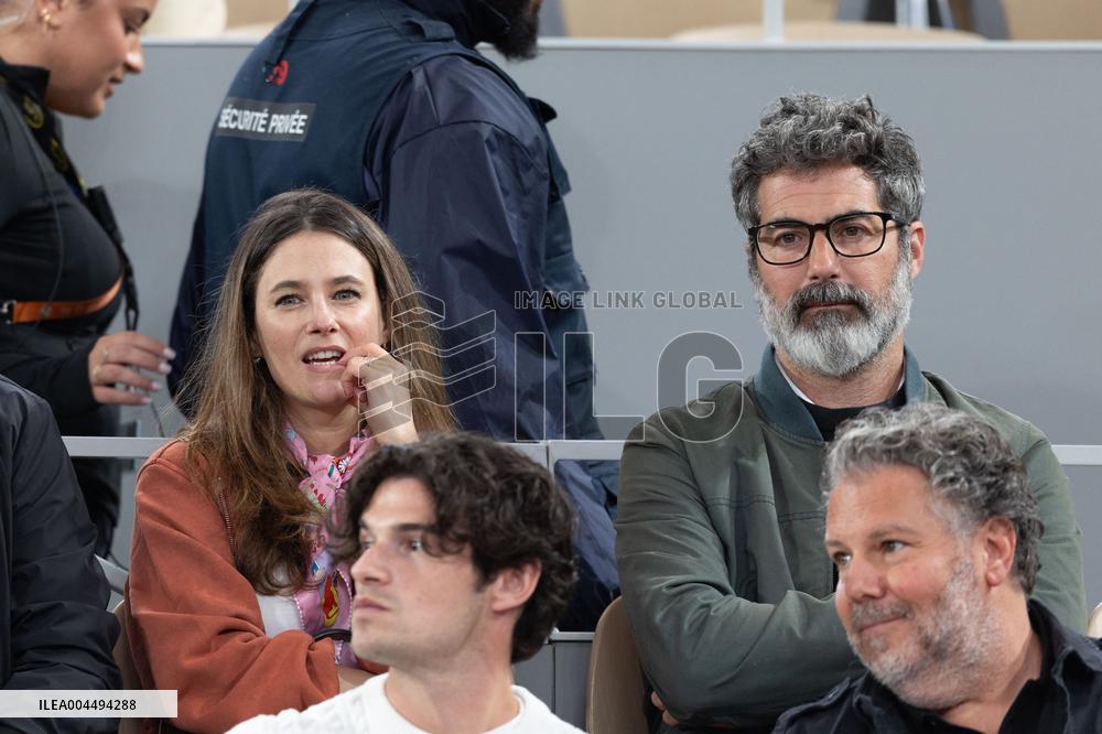 2025 French Open - Celebrities In Stands Day 12 NB