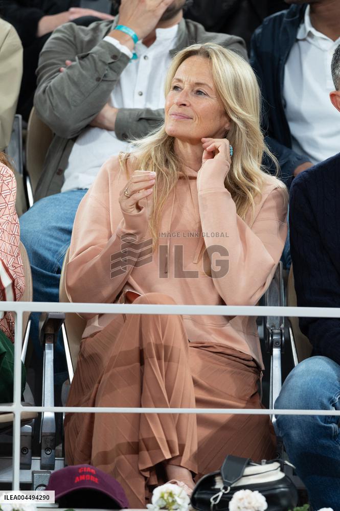 2025 French Open - Celebrities In Stands Day 12 NB